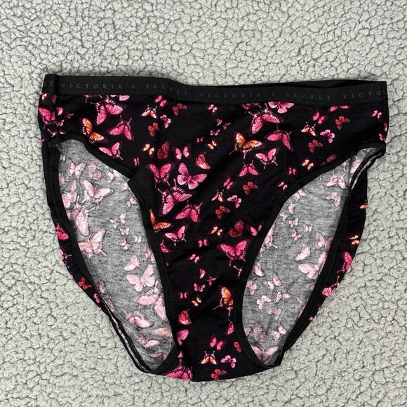 Victoria Secret Butterfly High-Leg Brief Panty Medium Modal Blend Colorful - Picture 1 of 7